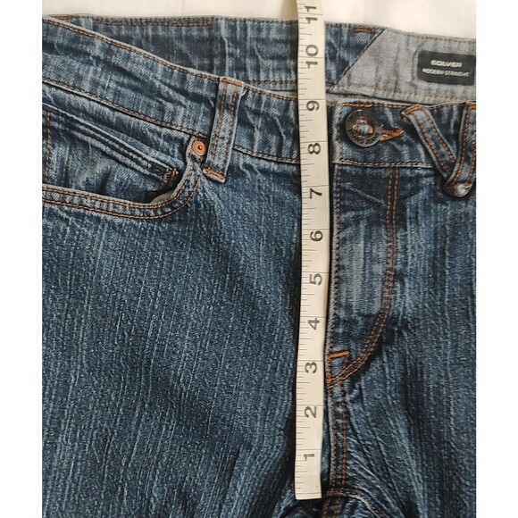 Volcom Jeans Womens 29 Blue Denim Solver Modern Straight Stretch Pocket … - Picture 15 of 16